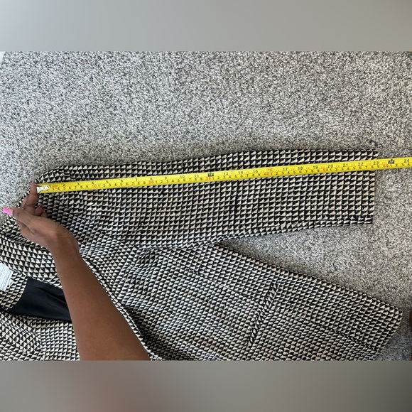 Vintage Emily Rutenburg Houndstooth 100% Handwoven Silk Single Breasted Blazer S - Picture 12 of 13